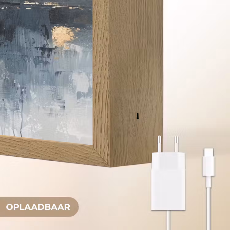 Lightbox - Wandlamp - Abstract - Verf - Kunst - Goud — 7