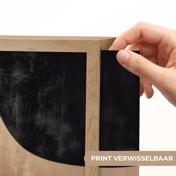 Lightbox - Wandlamp - Abstract - Vlakken - Zwart - Rond — 5