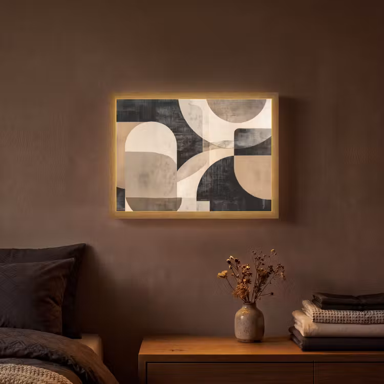 Lightbox - Wandlamp - Abstract - Vormen - Modern - Beige — 3