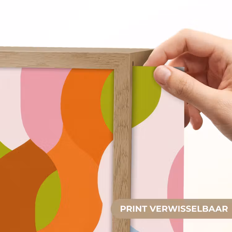 Lightbox - Wandlamp - Abstract - Vormen - Roze — 5