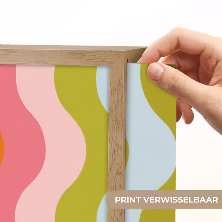 Lightbox - Wandlamp - Banen - Golven - Kleurrijk - Verticaal — 5