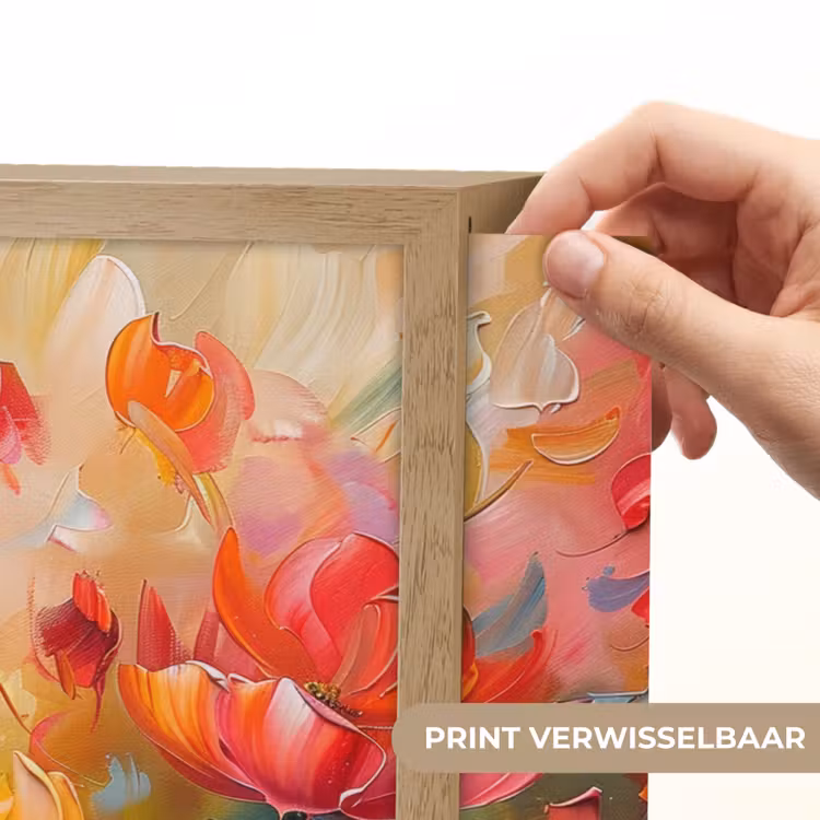Lightbox - Wandlamp - Bloemen - Kleurrijk - Verf - Abstract - Kunst — 5