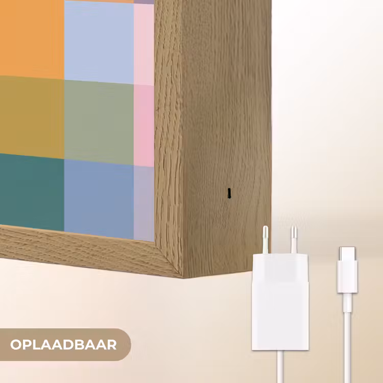 Lightbox - Wandlamp - Blokken - Vierkant - Patroon - Gekleurd — 7