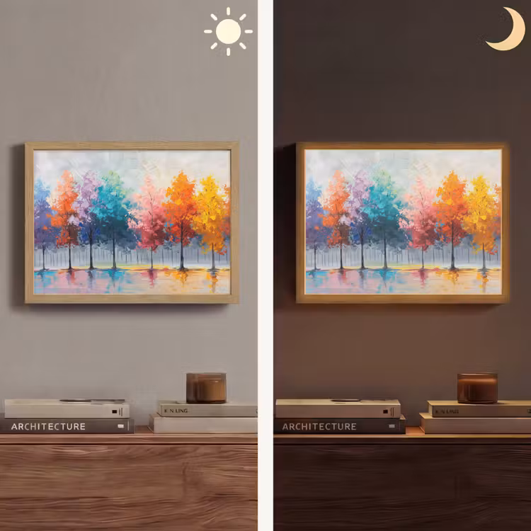 Lightbox - Wandlamp - Bomen - Kleurrijk - Natuur - Abstract — 6