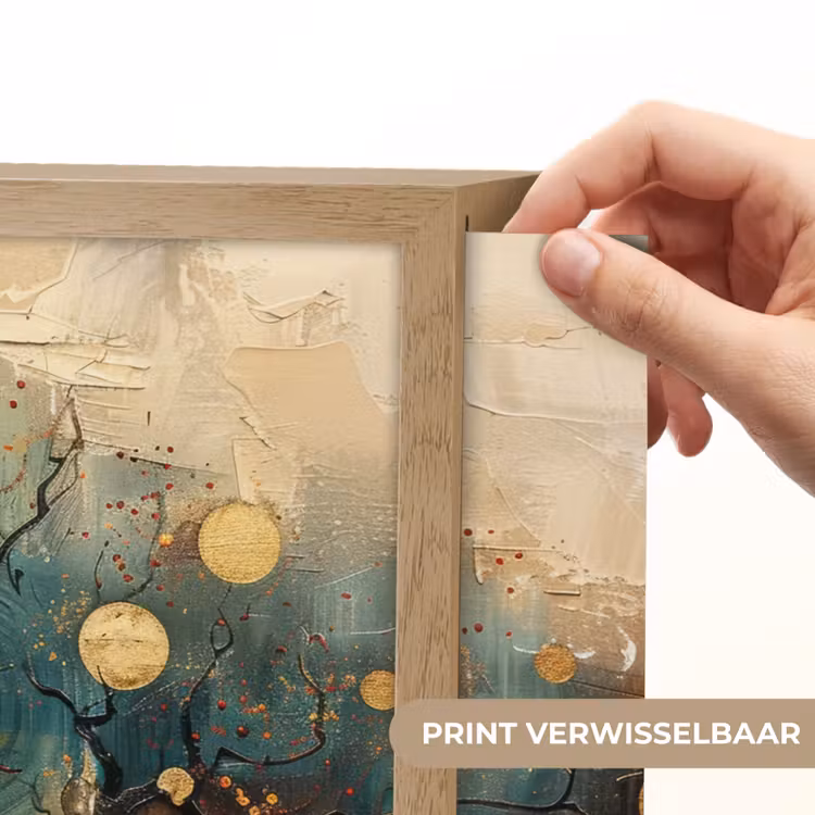Lightbox - Wandlamp - Boom - Abstract - Bruin - Goud - Industrieel — 5