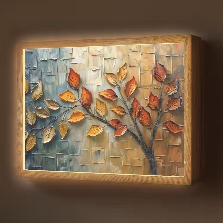 Lightbox - Wandlamp - Boom - Abstract - Natuur - Kunst — 1