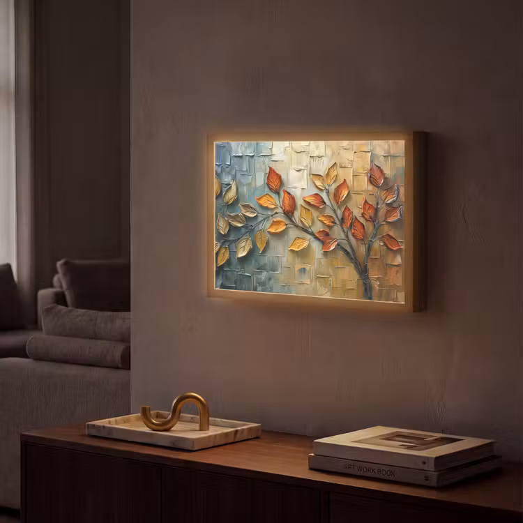 Lightbox - Wandlamp - Boom - Abstract - Natuur - Kunst — 2