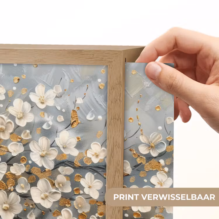 Lightbox - Wandlamp - Boom - Goud - Bloemen - Abstract - Kunst — 5