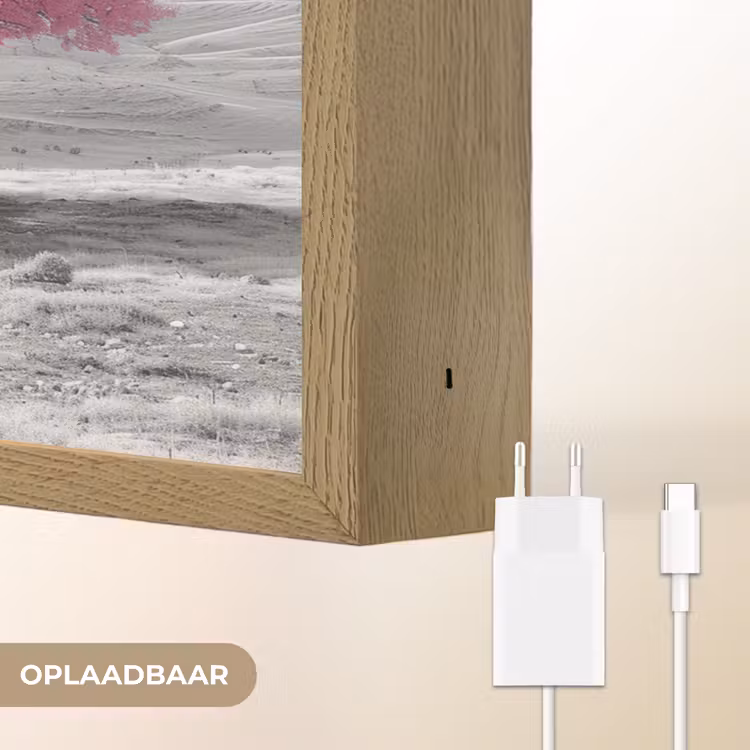 Lightbox - Wandlamp - Boom - Natuur - Roze - Zwart wit — 7