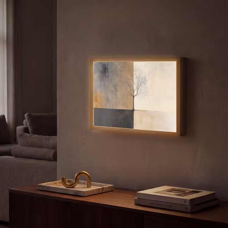 Lightbox - Wandlamp - Boom - Vlakken - Takken - Kleurverloop — 2