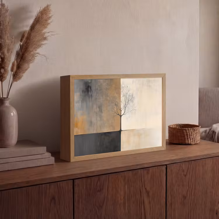 Lightbox - Wandlamp - Boom - Vlakken - Takken - Kleurverloop — 4