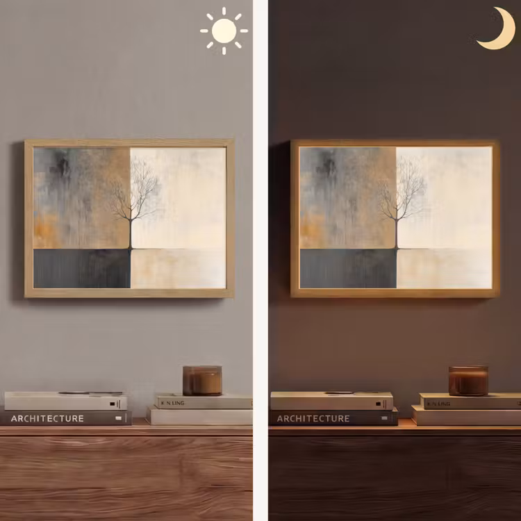 Lightbox - Wandlamp - Boom - Vlakken - Takken - Kleurverloop — 6