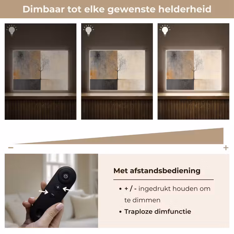 Lightbox - Wandlamp - Boom - Vlakken - Takken - Kleurverloop — 9