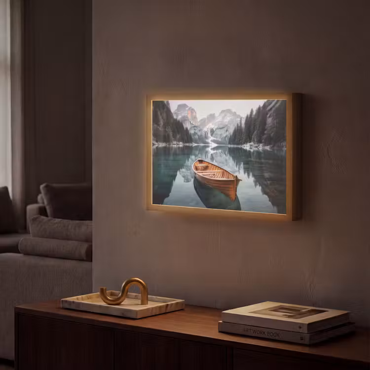 Lightbox - Wandlamp - Boot - Bergen - Natuur - Water — 2