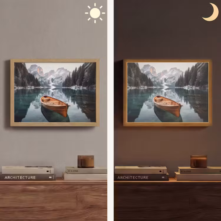 Lightbox - Wandlamp - Boot - Bergen - Natuur - Water — 6