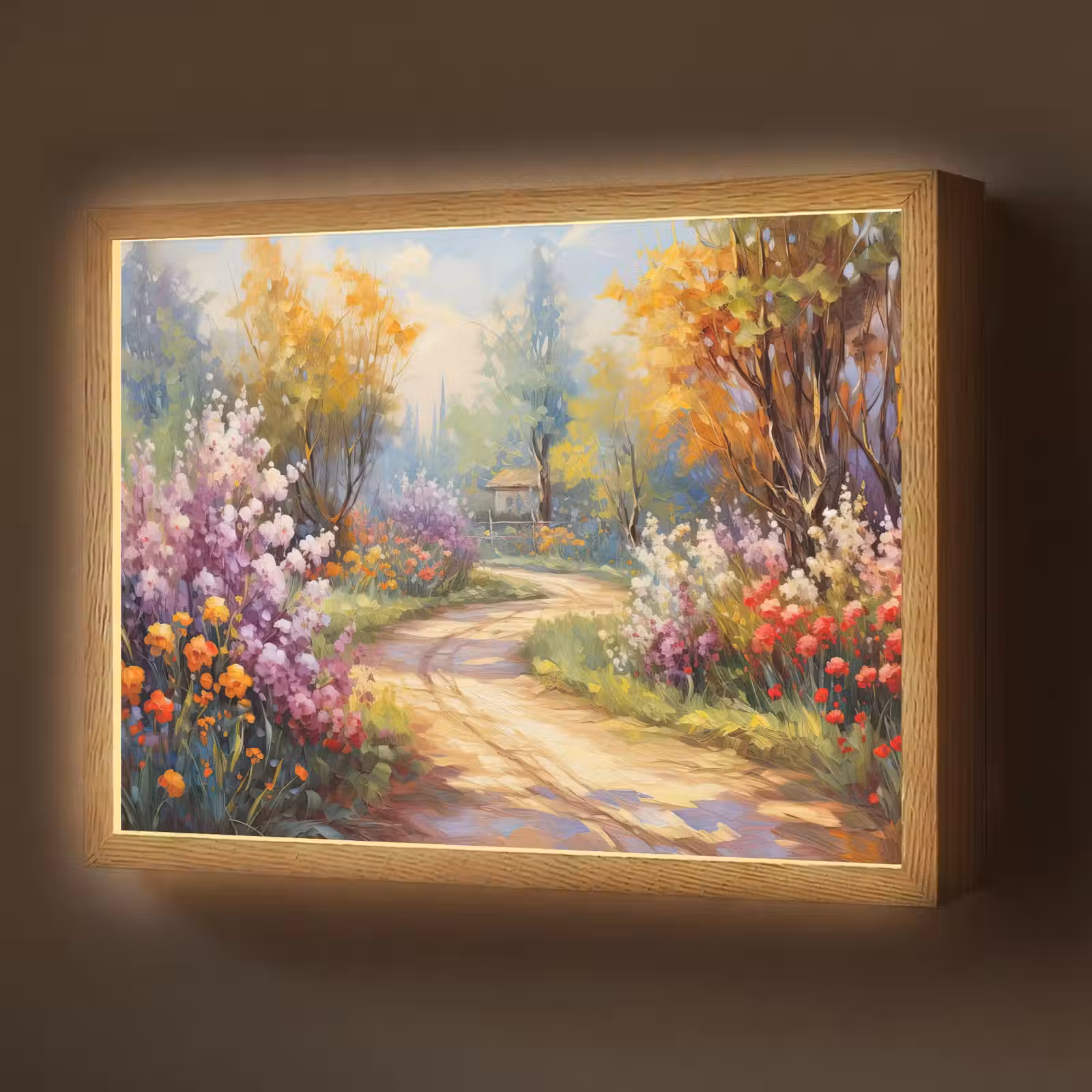 Lightbox - Wandlamp - Bloemen - Bomen - Kunst - Watercolor — 1