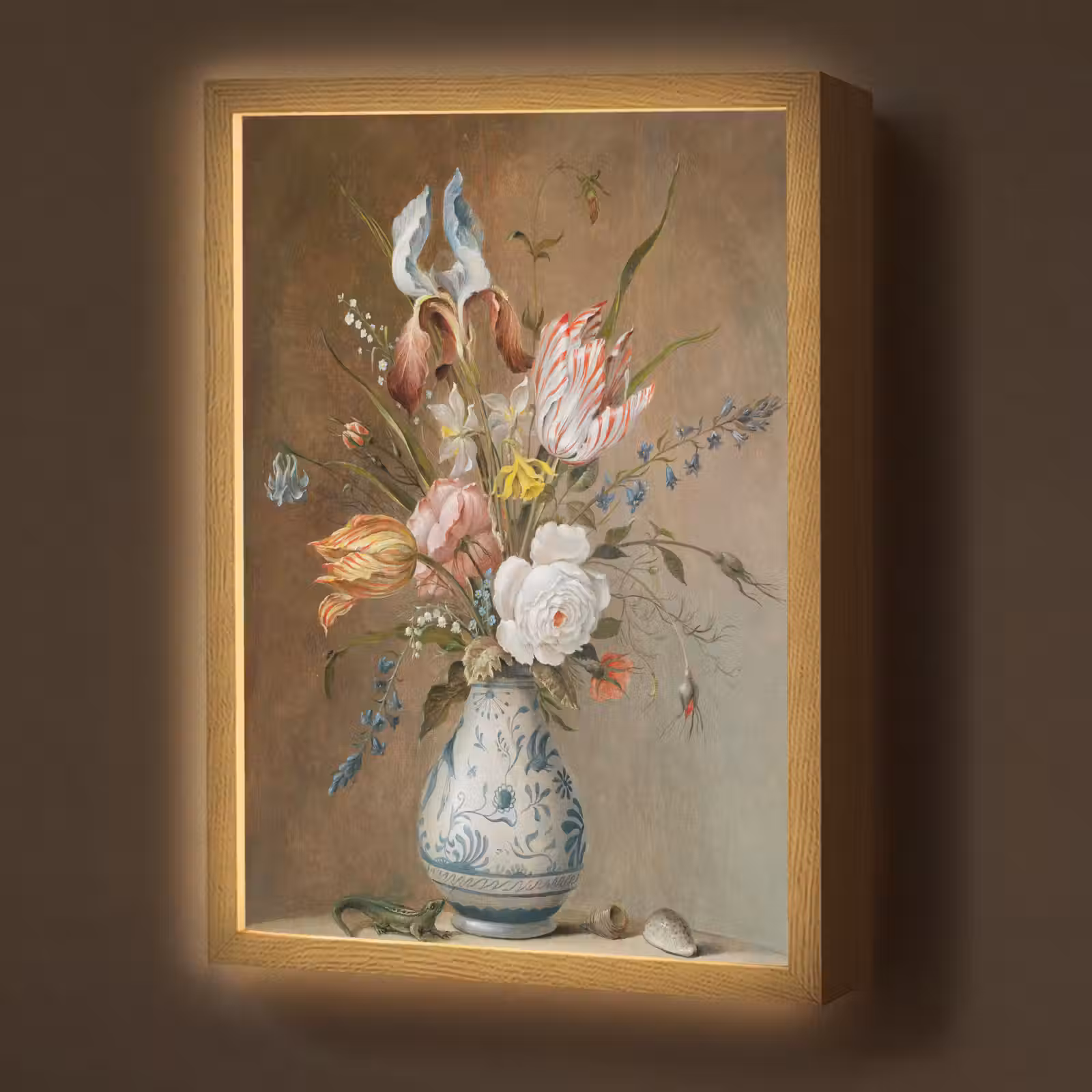 Lightbox - Wandlamp - Bloemstilleven - Balthasar van der Ast - Oude Meesters — 1