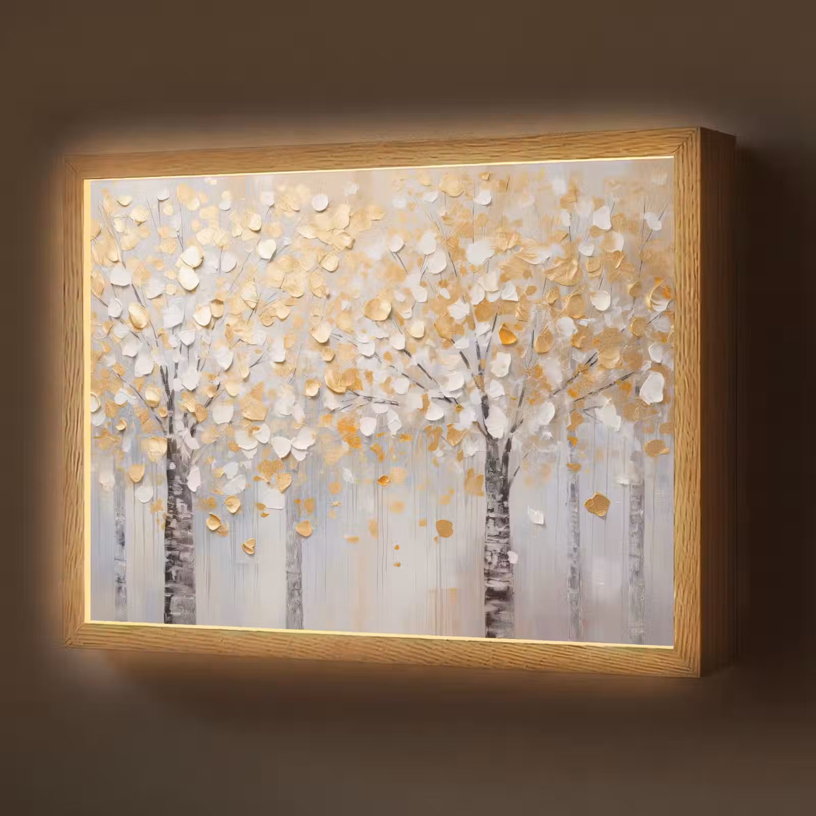 Lightbox - Wandlamp - Bomen - Aquarel - Kunst - Natuur — 1