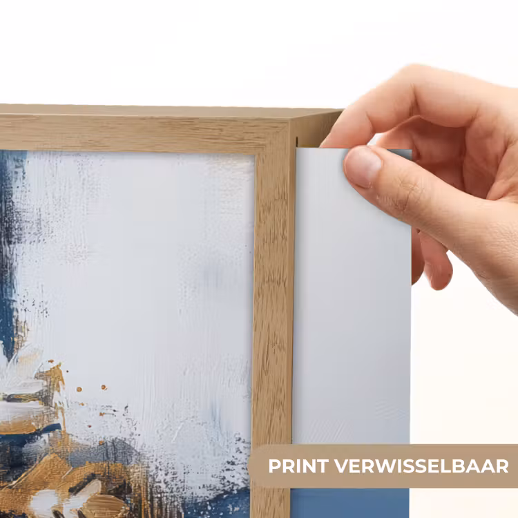 Lightbox - Wandlamp - Abstract - Winter - Sneeuwvlok - Sneeuw - Goud — 5