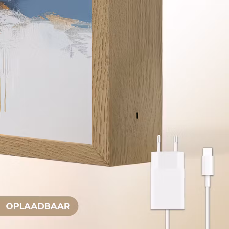 Lightbox - Wandlamp - Abstract - Winter - Sneeuwvlok - Sneeuw - Goud — 7