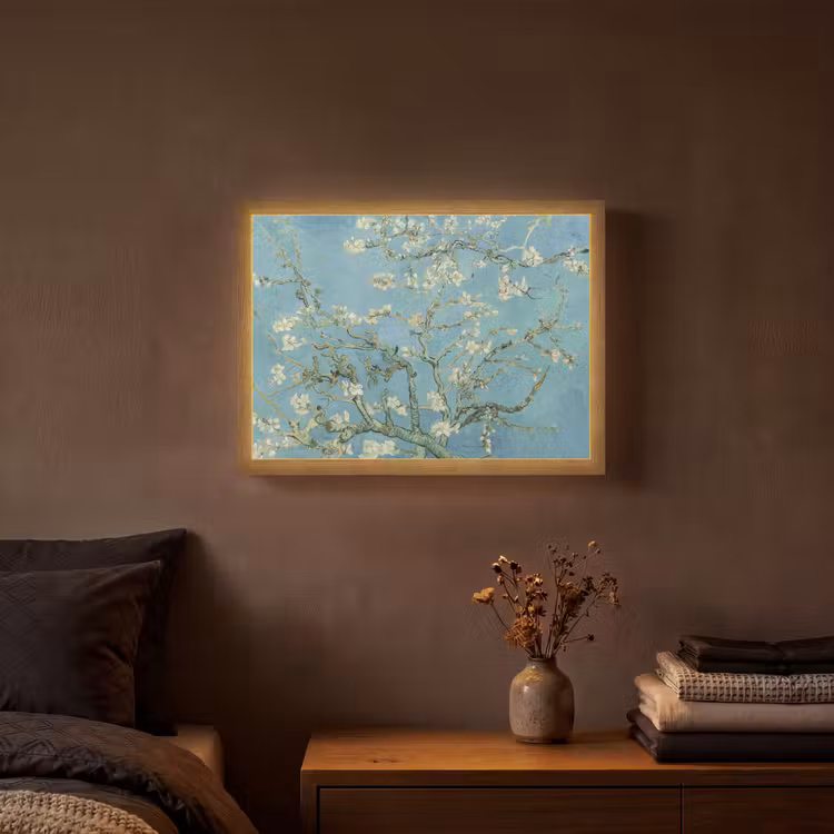 Lightbox - Wandlamp - Amandelbloesem - Van Gogh - Kunst - Bloemen — 3