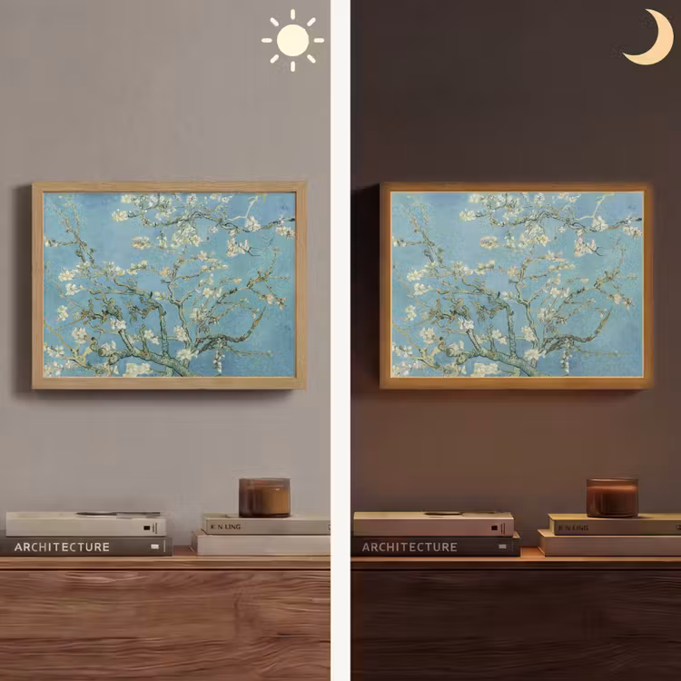 Lightbox - Wandlamp - Amandelbloesem - Van Gogh - Kunst - Bloemen — 6