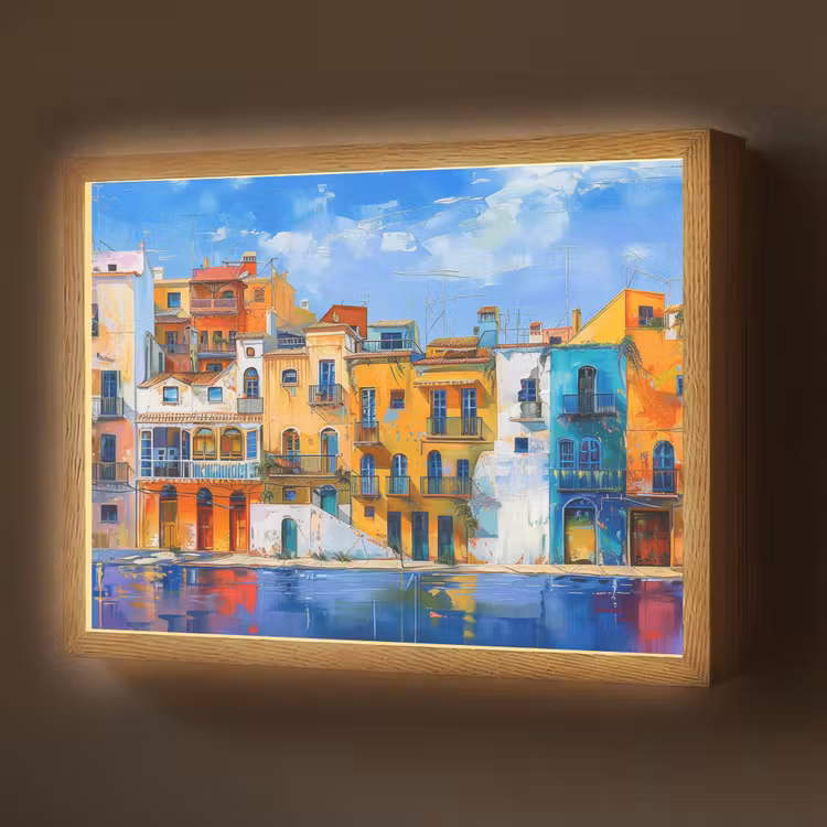 Lightbox - Wandlamp - Architectuur - Kleurrijk - Kunst - Modern — 1