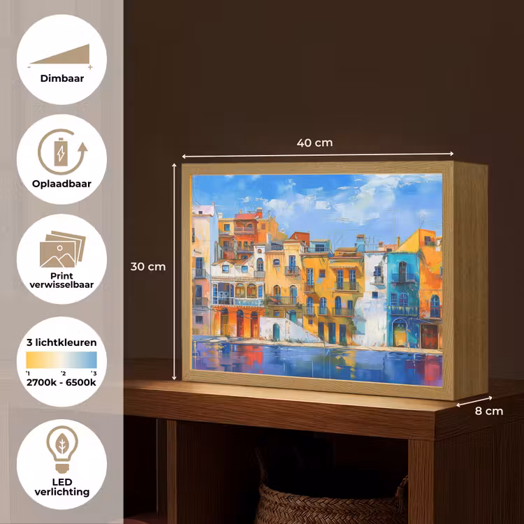 Lightbox - Wandlamp - Architectuur - Kleurrijk - Kunst - Modern — 10