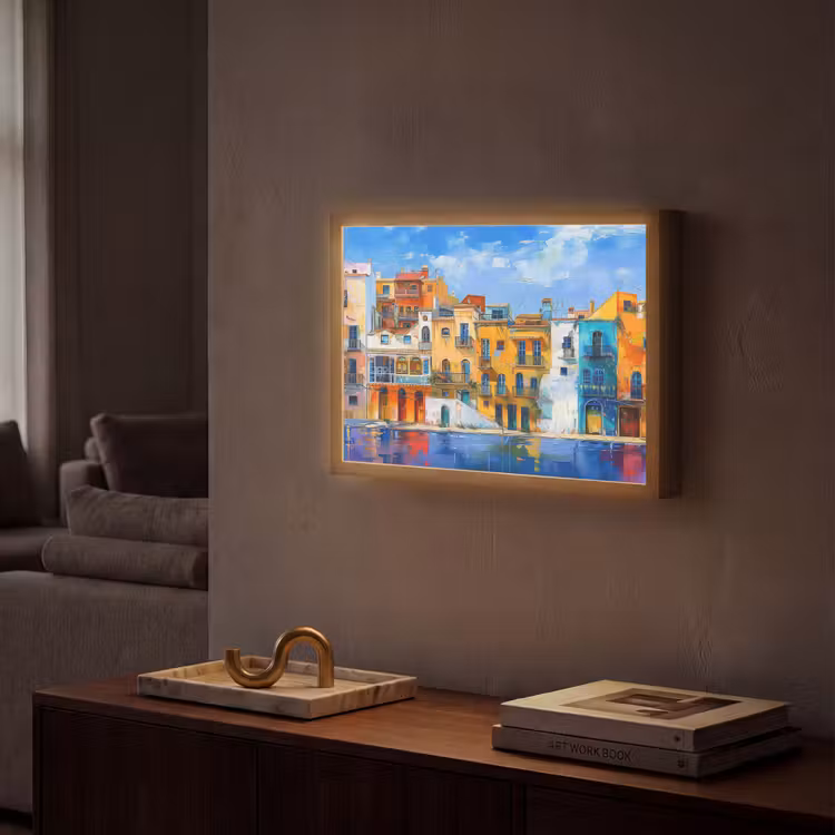 Lightbox - Wandlamp - Architectuur - Kleurrijk - Kunst - Modern — 2
