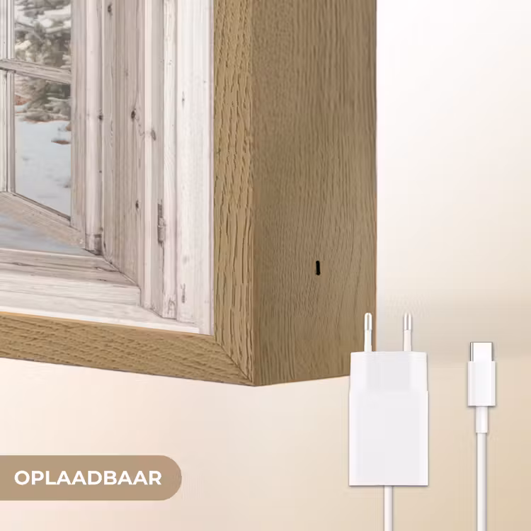 Lightbox - Wandlamp - Auto - Rood - Cadeaus - Winter - Kerst - Doorkijk - Wit — 7