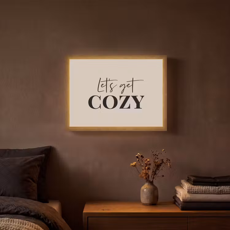 Lightbox - Wandlamp - Beige - Winter - Quote - Cozy — 3
