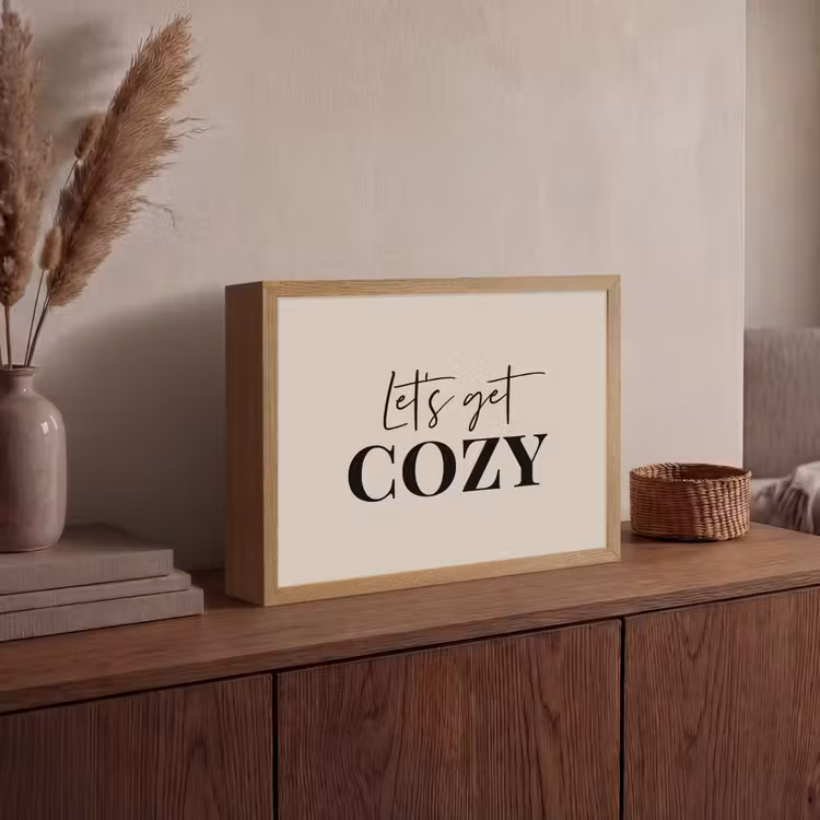 Lightbox - Wandlamp - Beige - Winter - Quote - Cozy — 4