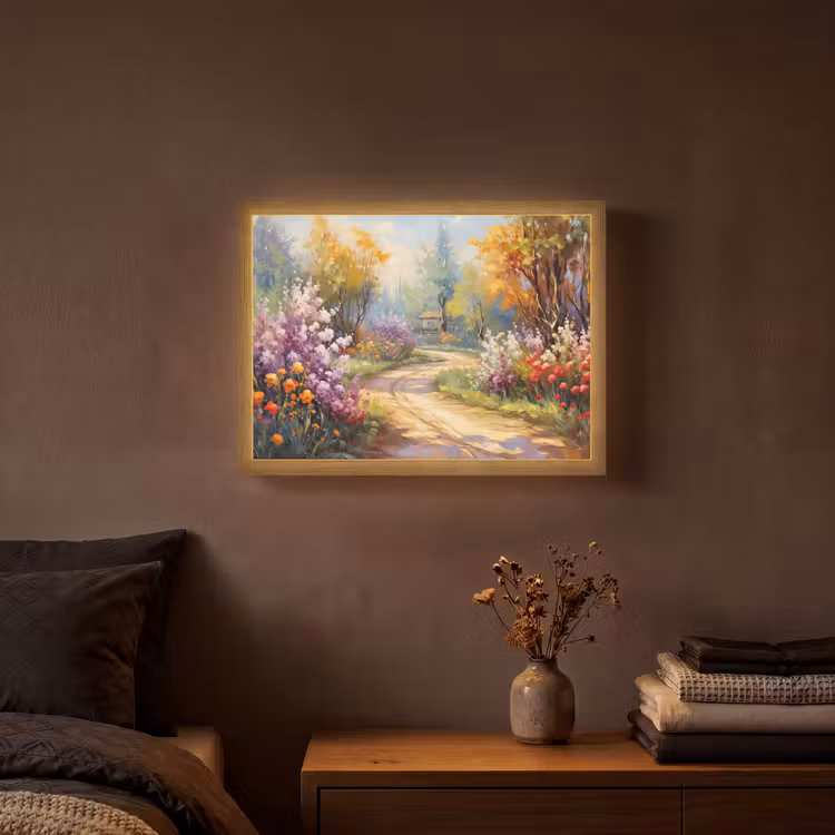 Lightbox - Wandlamp - Bloemen - Bomen - Kunst - Watercolor — 3