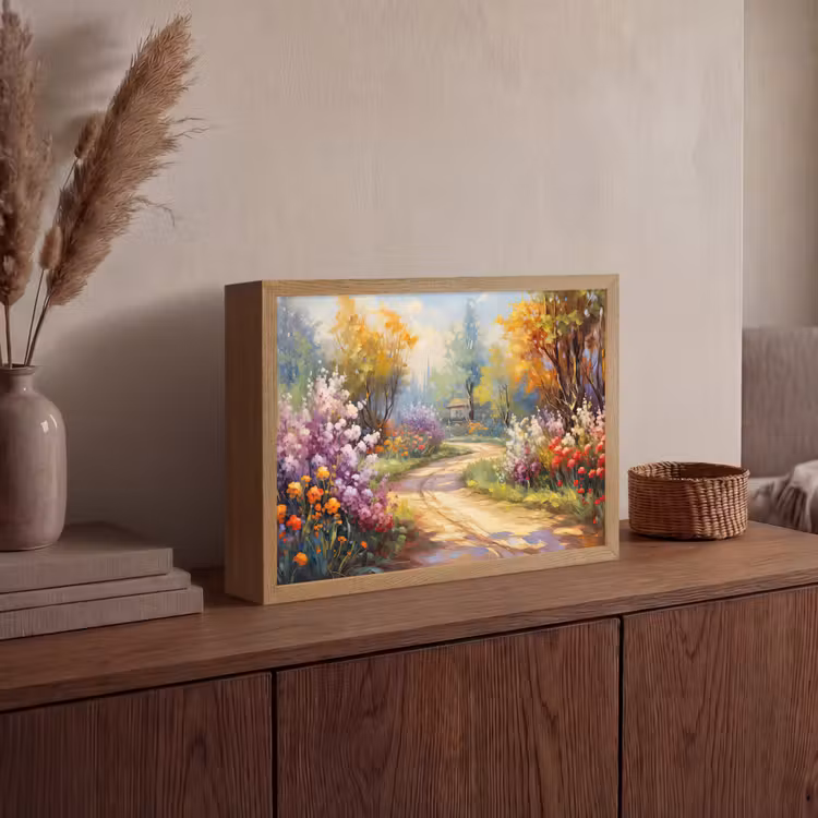Lightbox - Wandlamp - Bloemen - Bomen - Kunst - Watercolor — 4