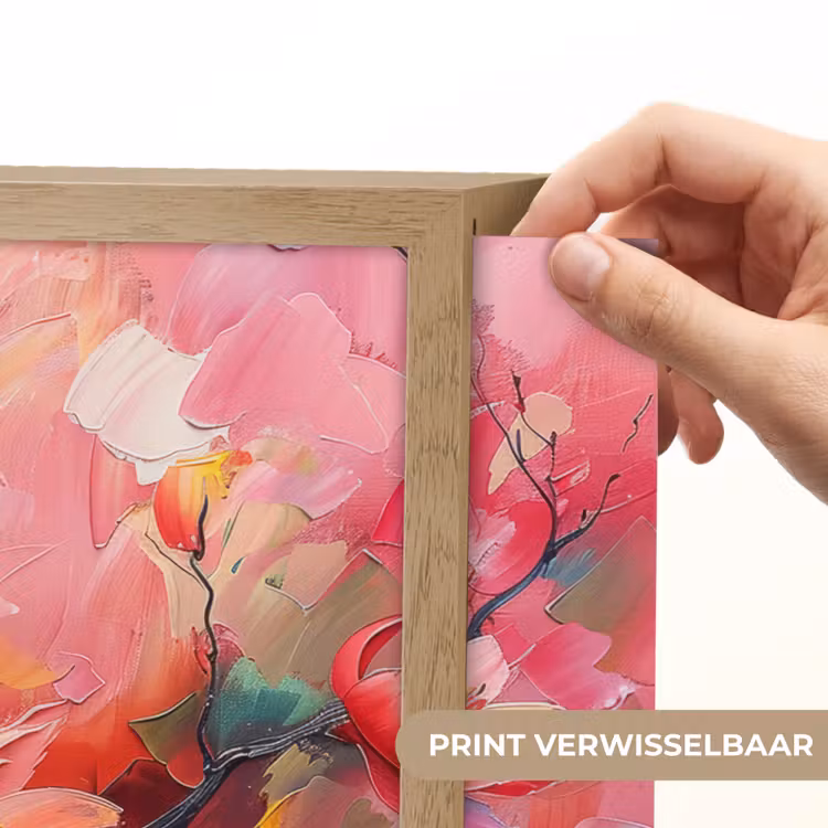 Lightbox - Wandlamp - Bloemen - Roze - Natuur- Kunst - Abstract — 5