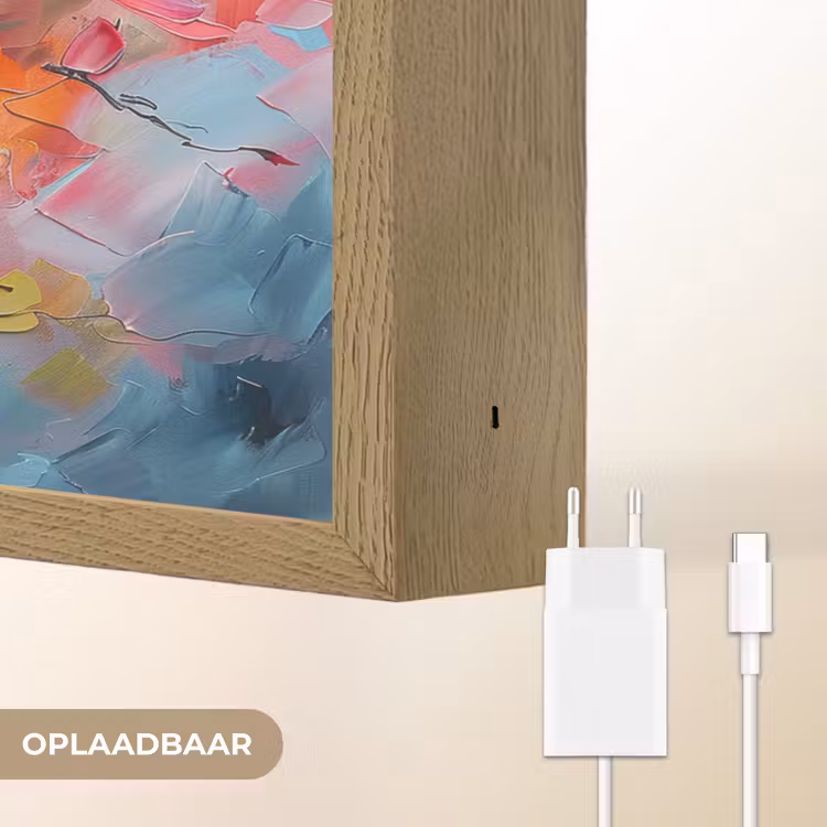 Lightbox - Wandlamp - Bloemen - Roze - Natuur- Kunst - Abstract — 7
