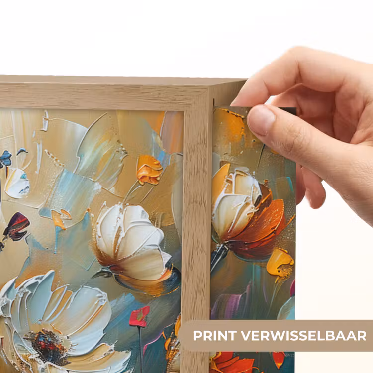 Lightbox - Wandlamp - Bloemen - Verf - Kunst - Modern — 5