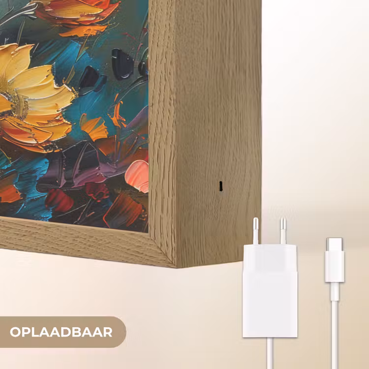 Lightbox - Wandlamp - Bloemen - Verf - Kunst - Modern — 7