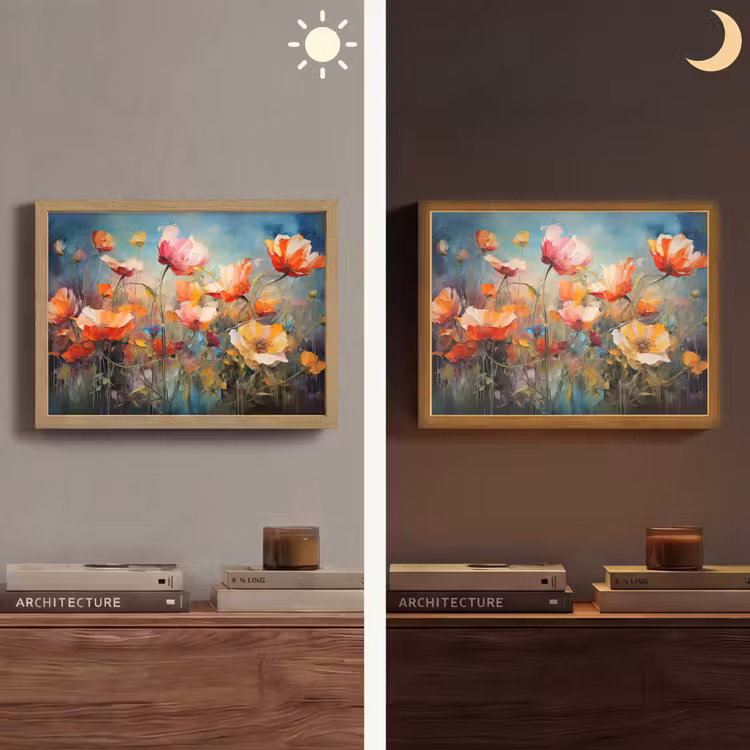 Lightbox - Wandlamp - Bloemen - Watercolor - Kunst - Botanisch - Natuur — 6