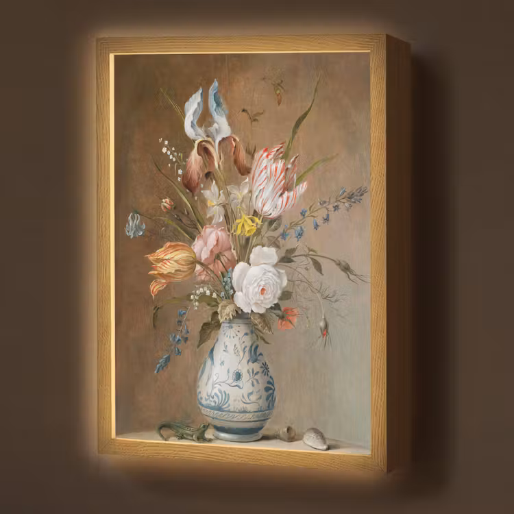Lightbox - Wandlamp - Bloemstilleven - Balthasar van der Ast - Oude Meesters — 1