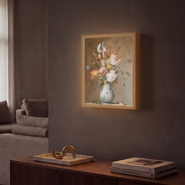 Lightbox - Wandlamp - Bloemstilleven - Balthasar van der Ast - Oude Meesters — 2