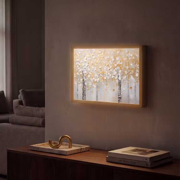 Lightbox - Wandlamp - Bomen - Aquarel - Kunst - Natuur — 2