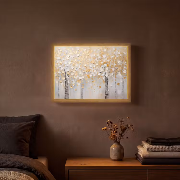 Lightbox - Wandlamp - Bomen - Aquarel - Kunst - Natuur — 3