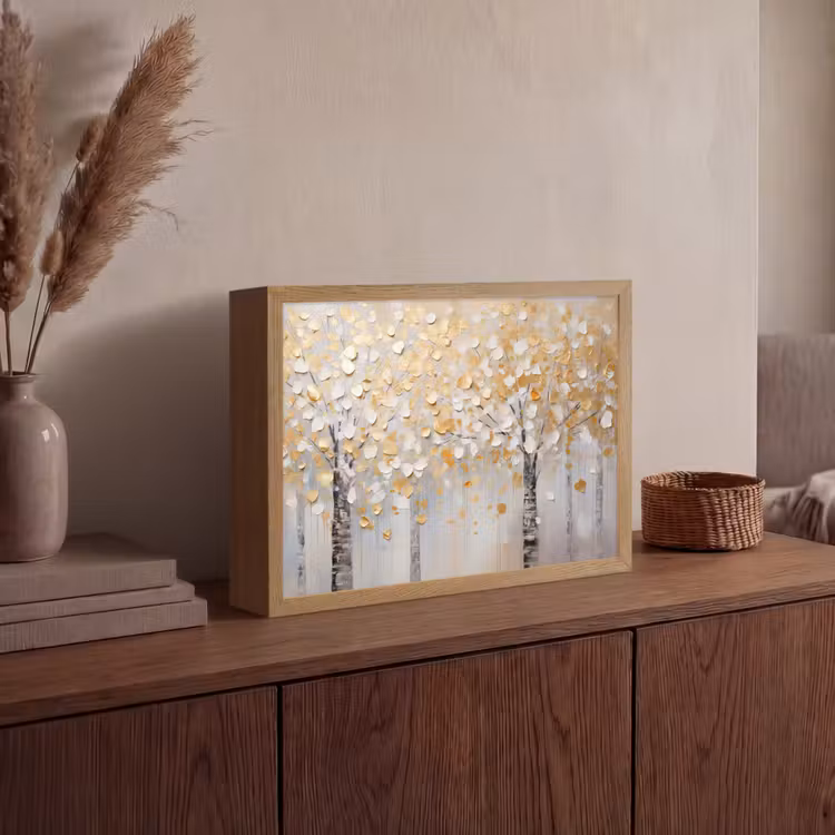Lightbox - Wandlamp - Bomen - Aquarel - Kunst - Natuur — 4