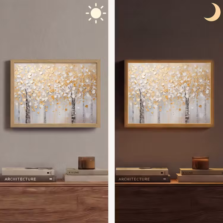 Lightbox - Wandlamp - Bomen - Aquarel - Kunst - Natuur — 6