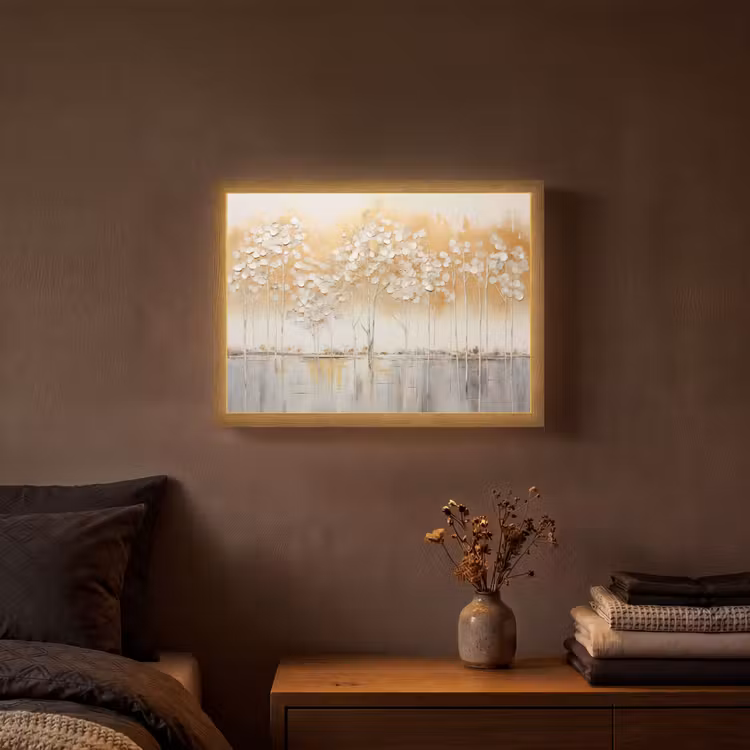 Lightbox - Wandlamp - Bomen - Kunst - Acryl - Natuur — 3