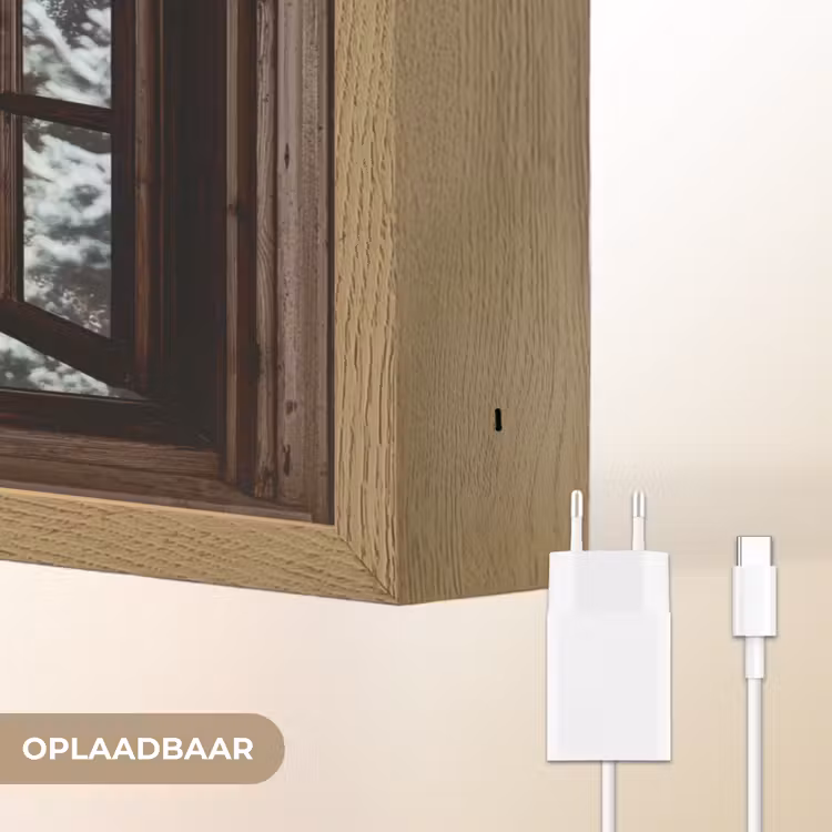 Lightbox - Wandlamp - Bos - Winter - Bomen - Natuur - Pad - Doorkijk — 7