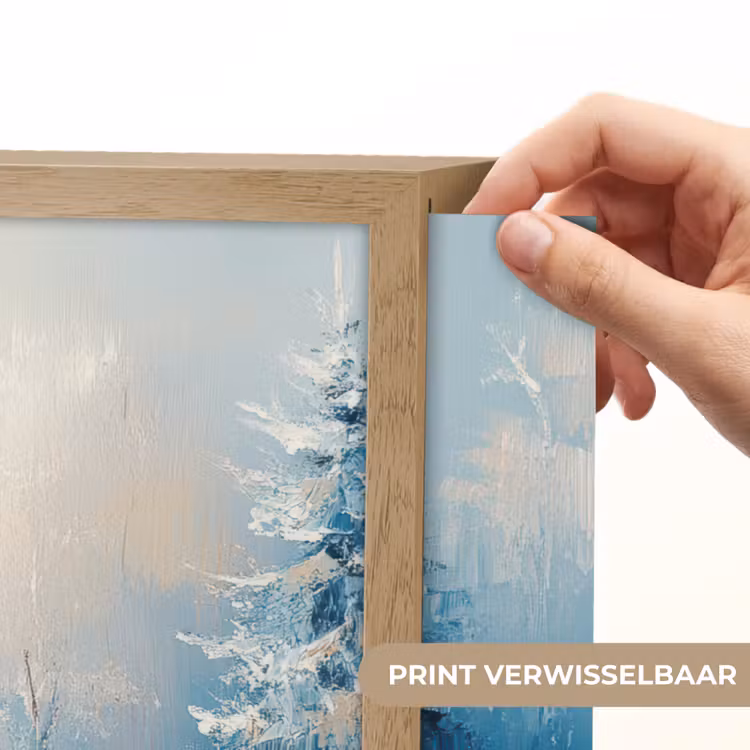 Lightbox - Wandlamp - Bos - Winter - Natuur - Abstract - Sneeuw — 5