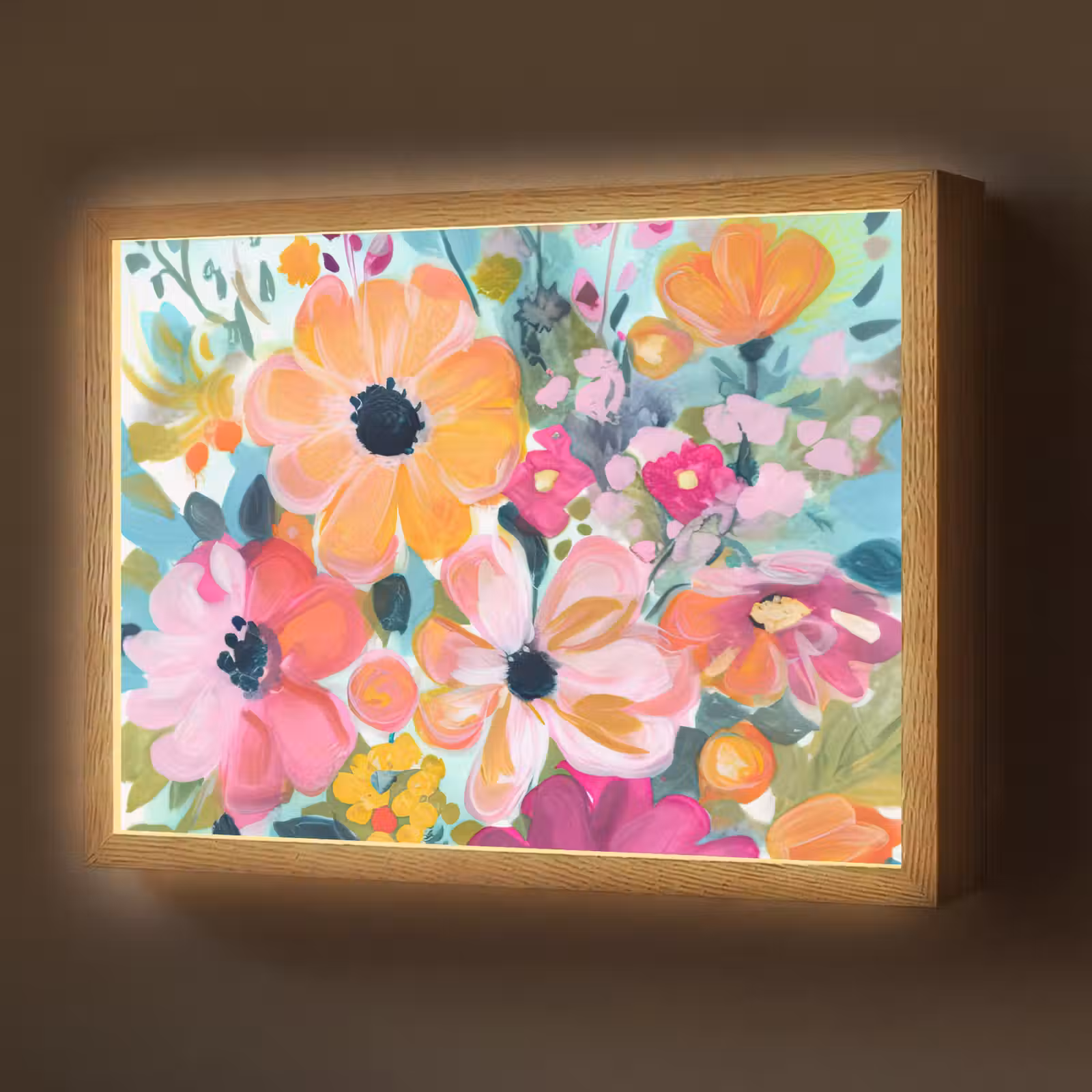 Lightbox - Wandlamp - Bloemen - Schilderij - Natuur - Botanisch — 1