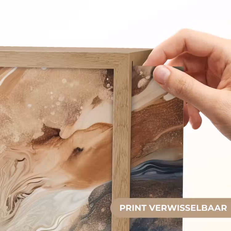 Lightbox - Wandlamp - Abstract - Kunst - Verf - Beige - Modern — 5